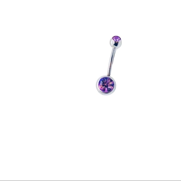 Belly Ring Amethyst - Picture 1 of 2